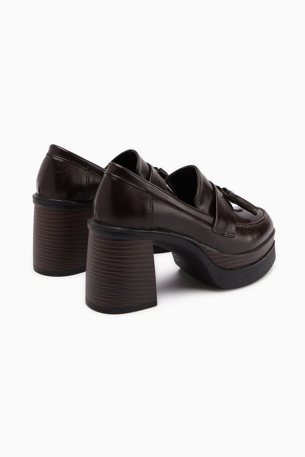 Juni – Brown Platform Heel Casual Shoe (Women)