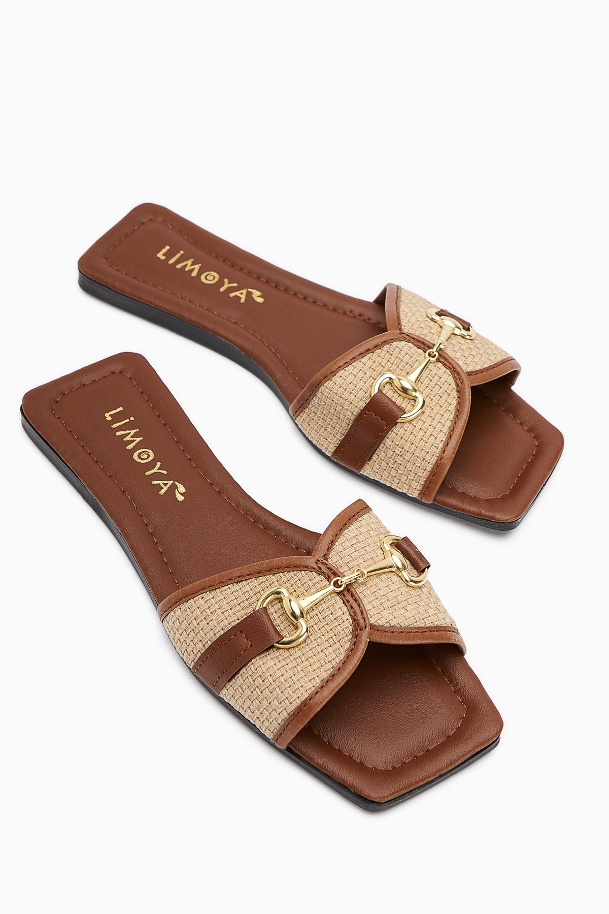 Elanor Taba Damen flache Hausschuhe mit Schnalle