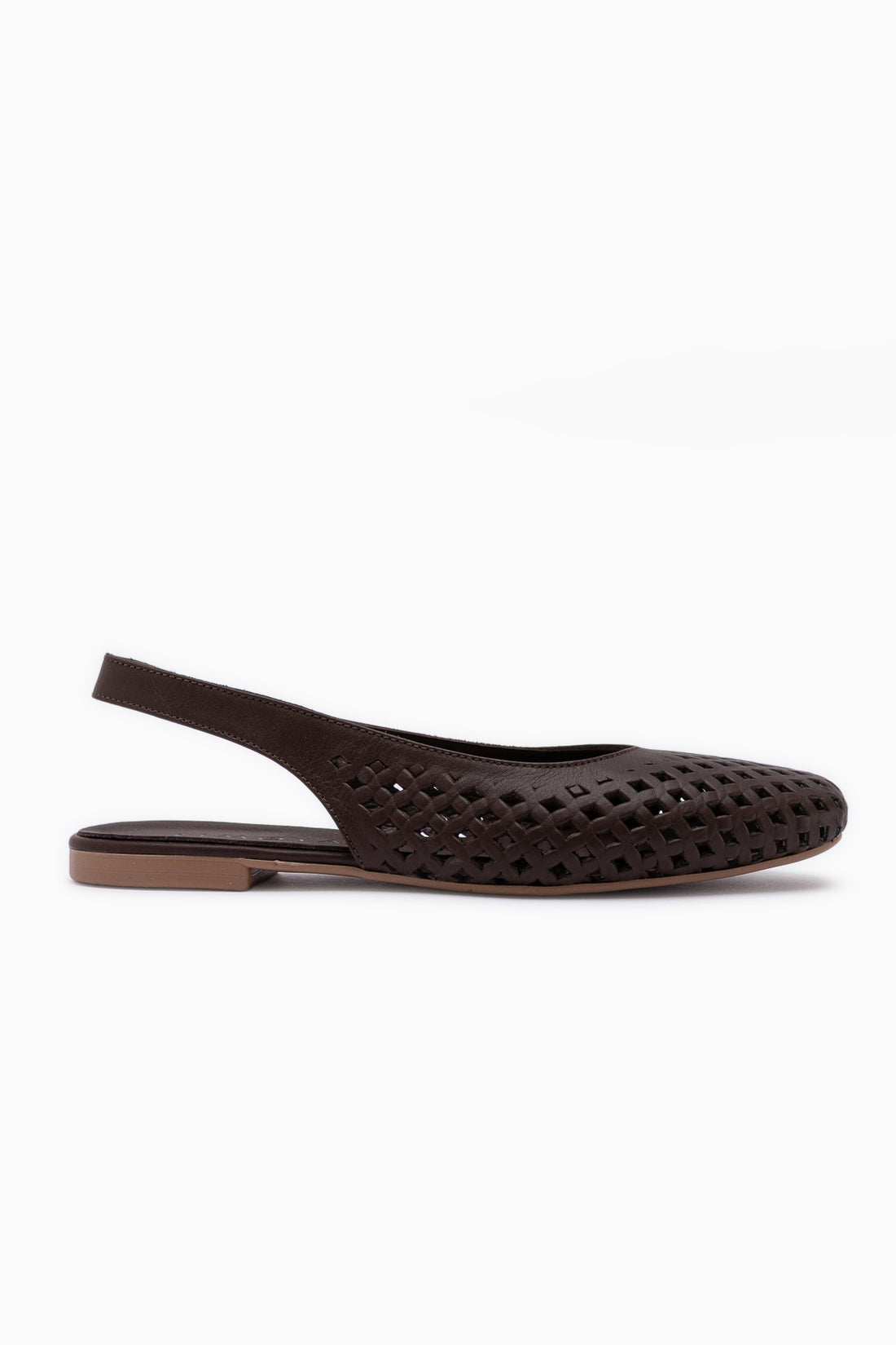 Monalis Echtes Leder Braun Elastisch Damen Sandale