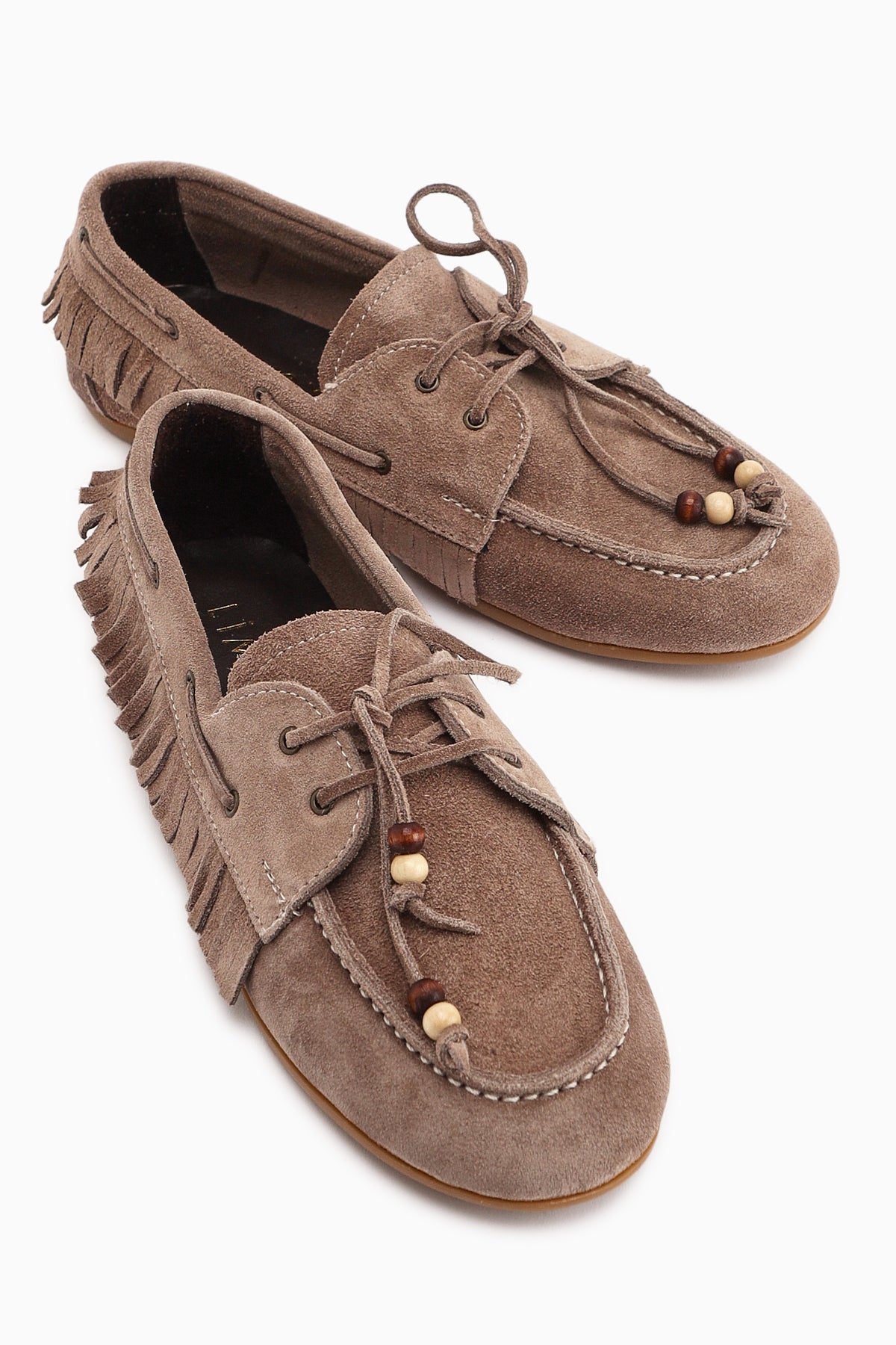 Rania – Taupe Echtleder Loafer (Damen)