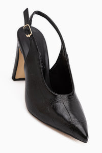 Daniela Schwarze Spitzzehen Damen Absatzschuhe