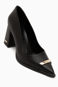 Carissa Schwarze Schnalle Damen Absatzschuhe