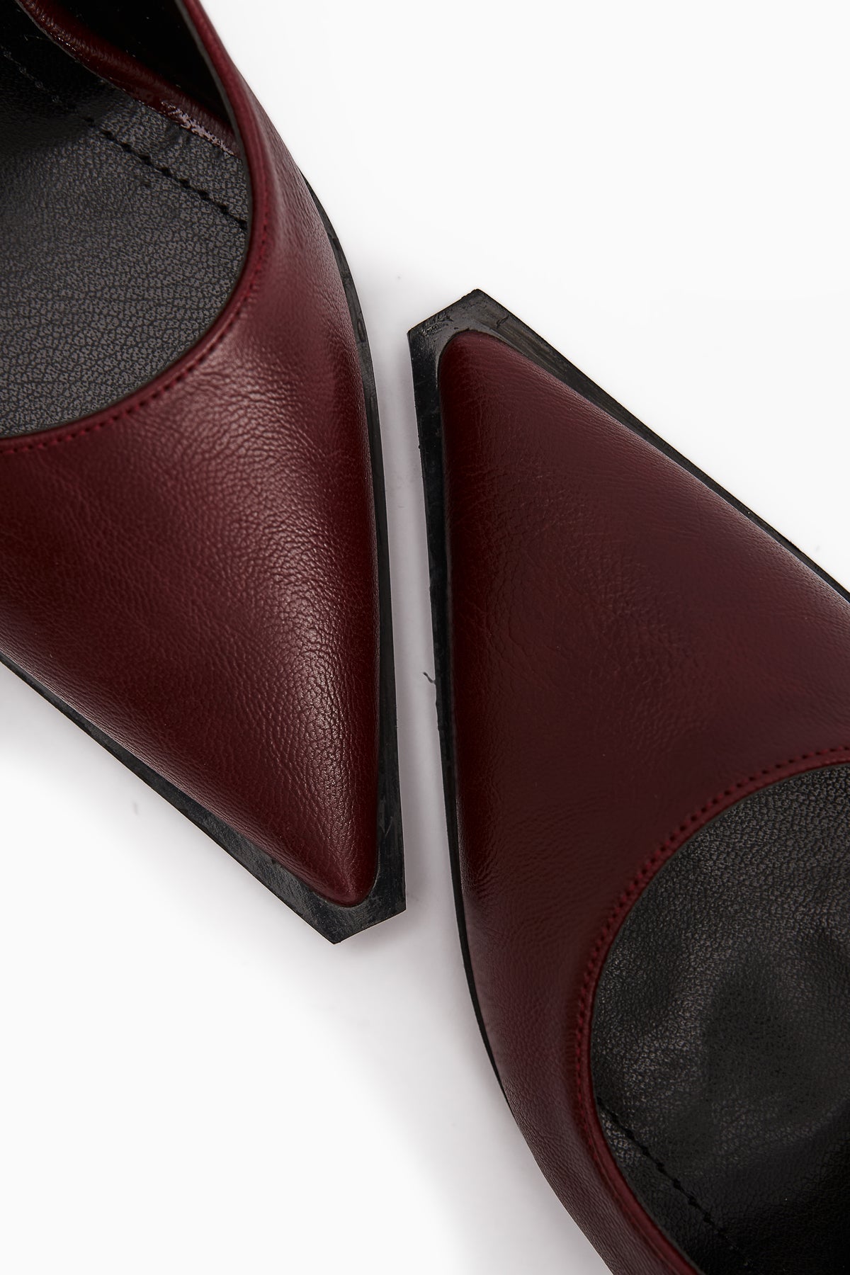 Lucy Burgundy Chunky Heel Women's Stiletto