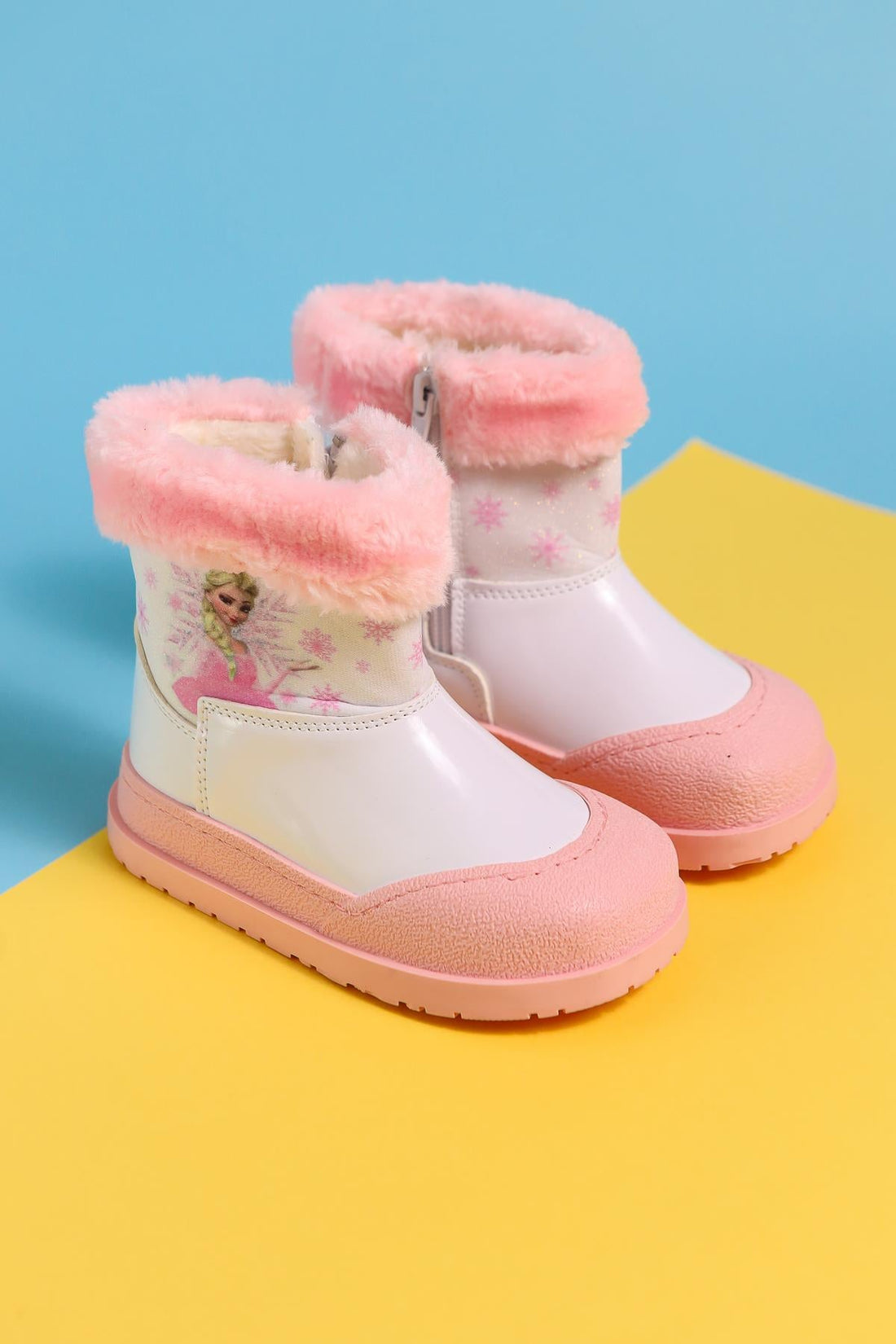 Hannah Rosa Kinderstiefel mit Cartoon-Charakter-Druck und Fellfutter