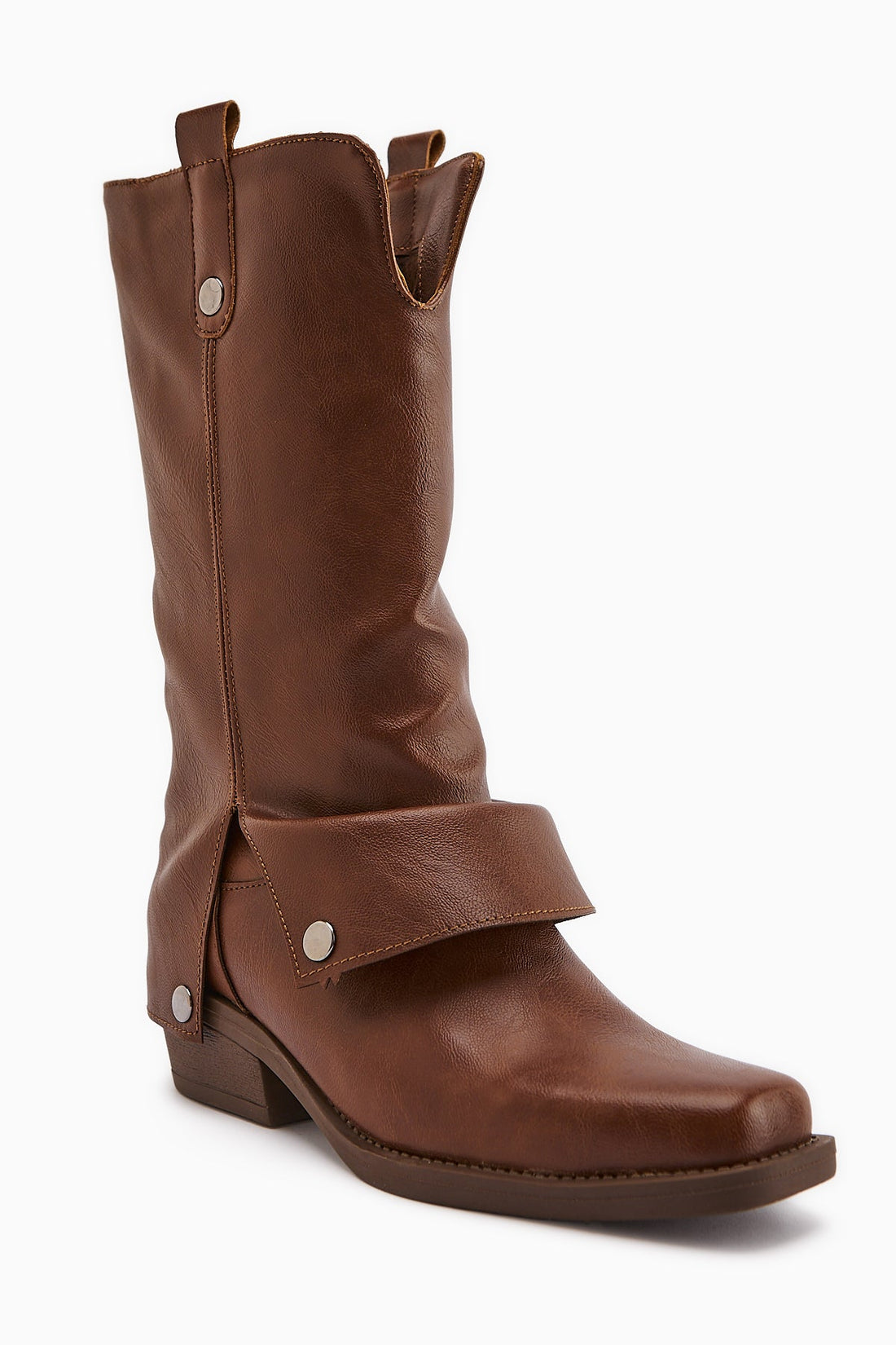 Fadia Taba Square Toe Pleated Women's Boot