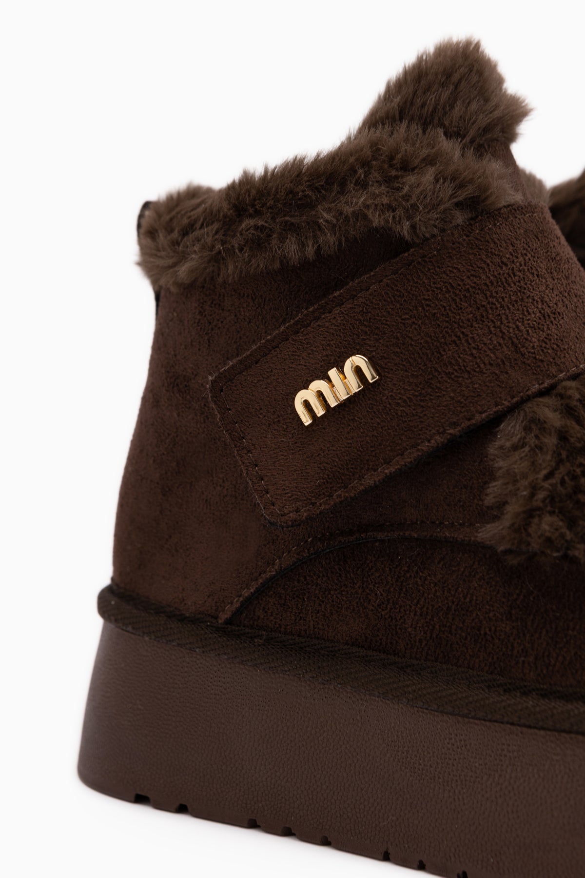 Celia Braun Wildleder Pelz Dicke Sohle Damen Stiefel
