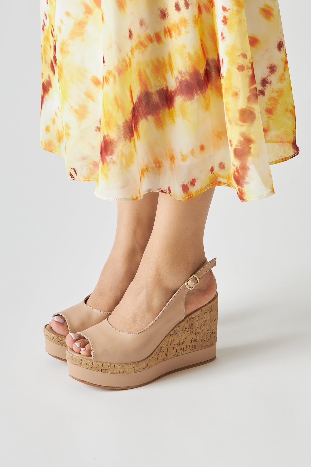 Jenny Nude Plateau Absatzschuhe für Frauen