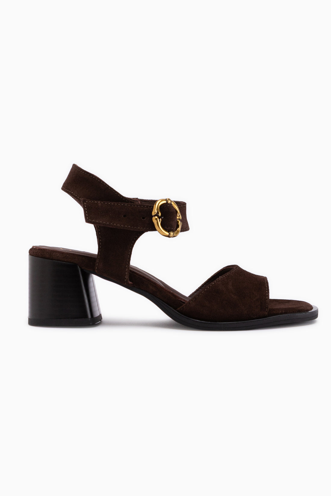 Carina Echtes Leder Braun Wildleder Absatz Damen Sandale