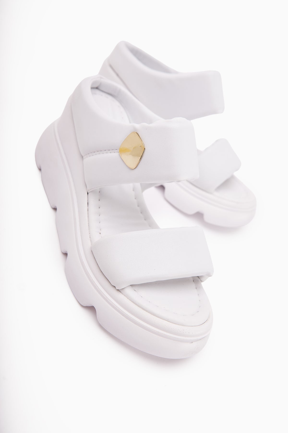 Susi Weißer Hoher Absatz Flauschige Damen Slipper