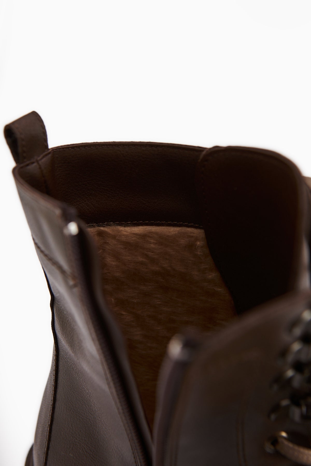 Brit Coffee Platform Heeled Women's Combat Boot