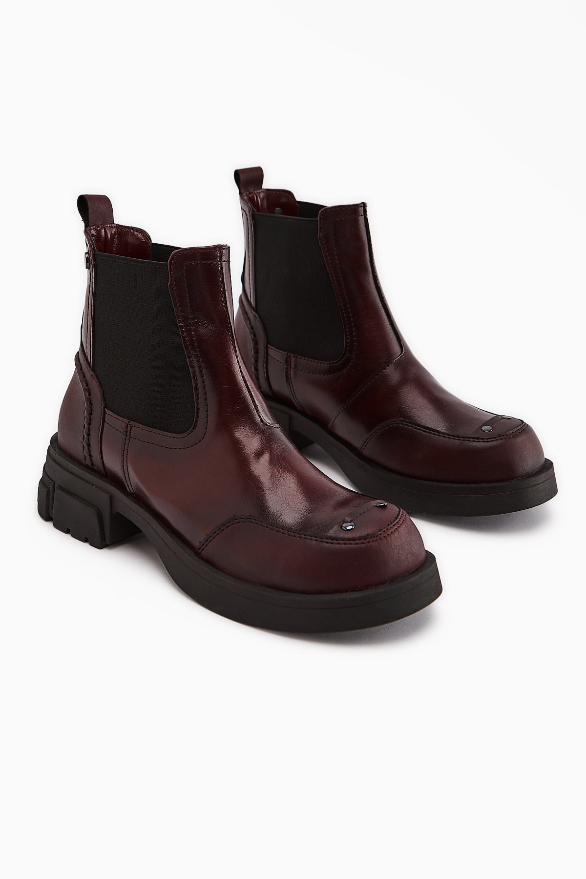 Emely Maroon Elastic Women's Boot