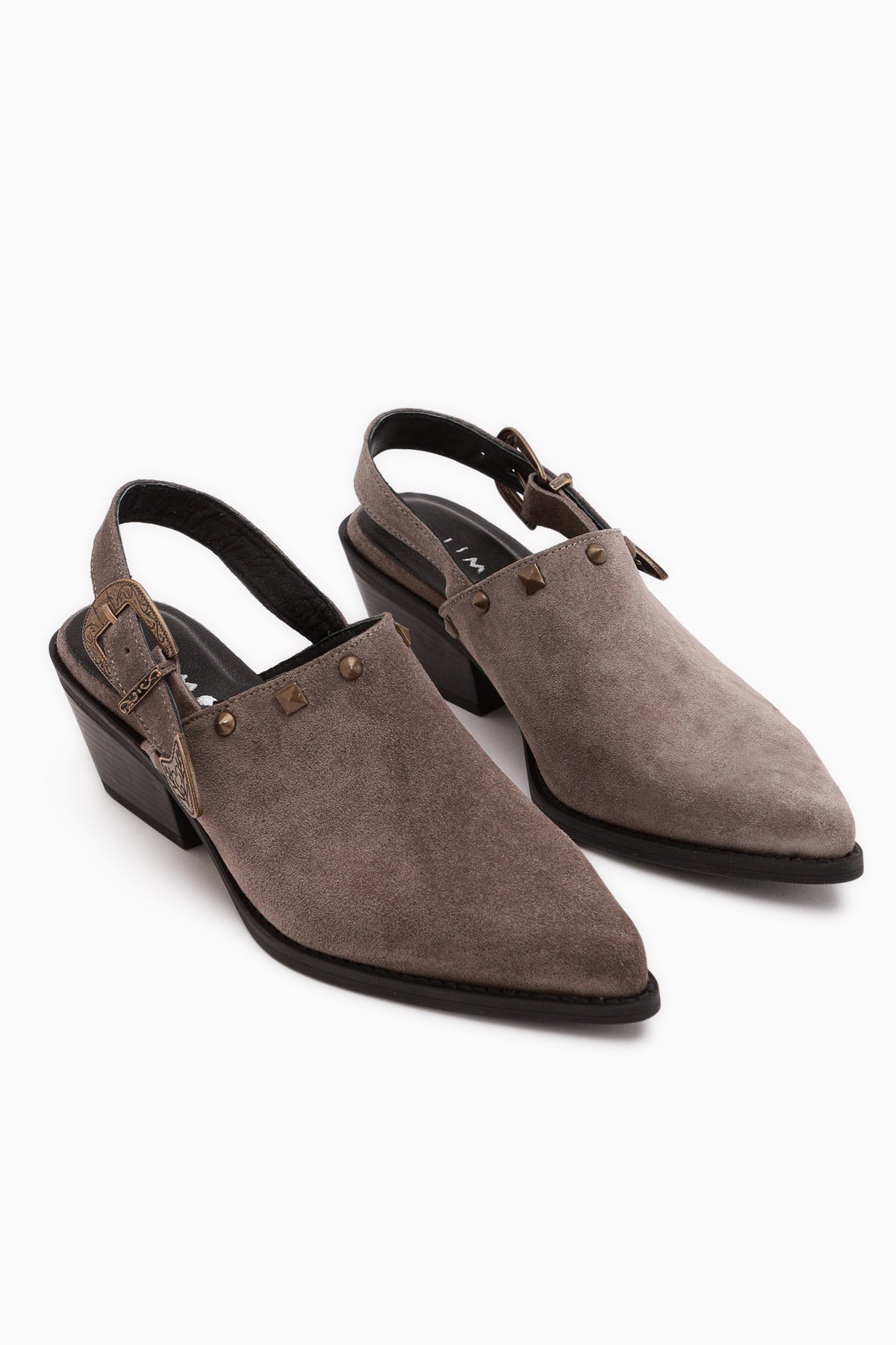 Tima Echtes Leder Mink Absatz Damen Sandale