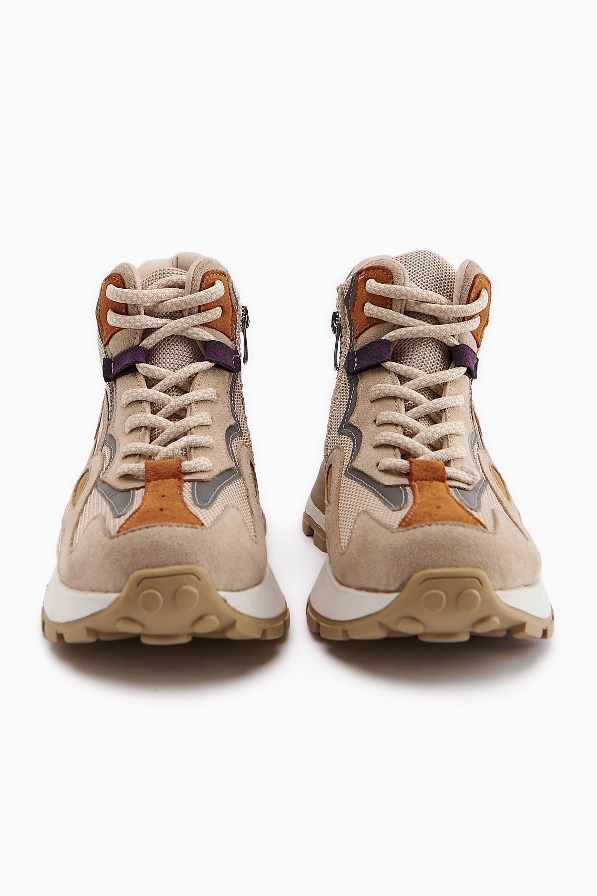 Emma Nude Suede Detailed Lace-Up Women's Sport Boot