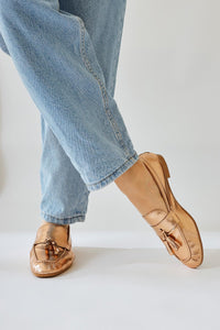 Gussie Bronze Knitter Patent Leder Quasten Detail Freizeitschuhe