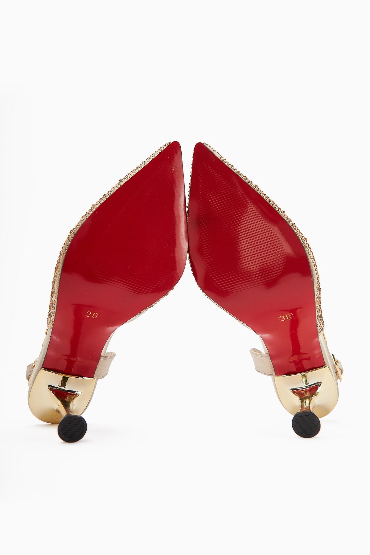 Denise Nude Knöchelriemen-Fersen mit Edelsteinen