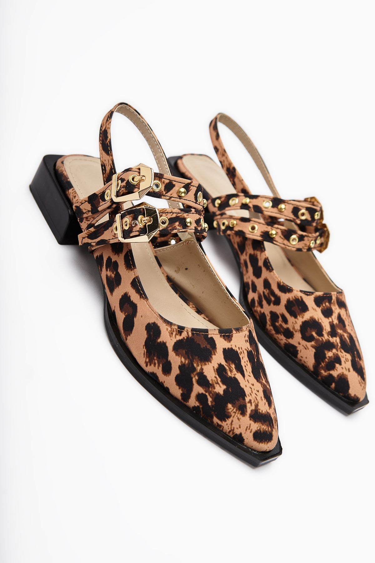 Siran Damen Leopardendruck Doppelriemen Sandale