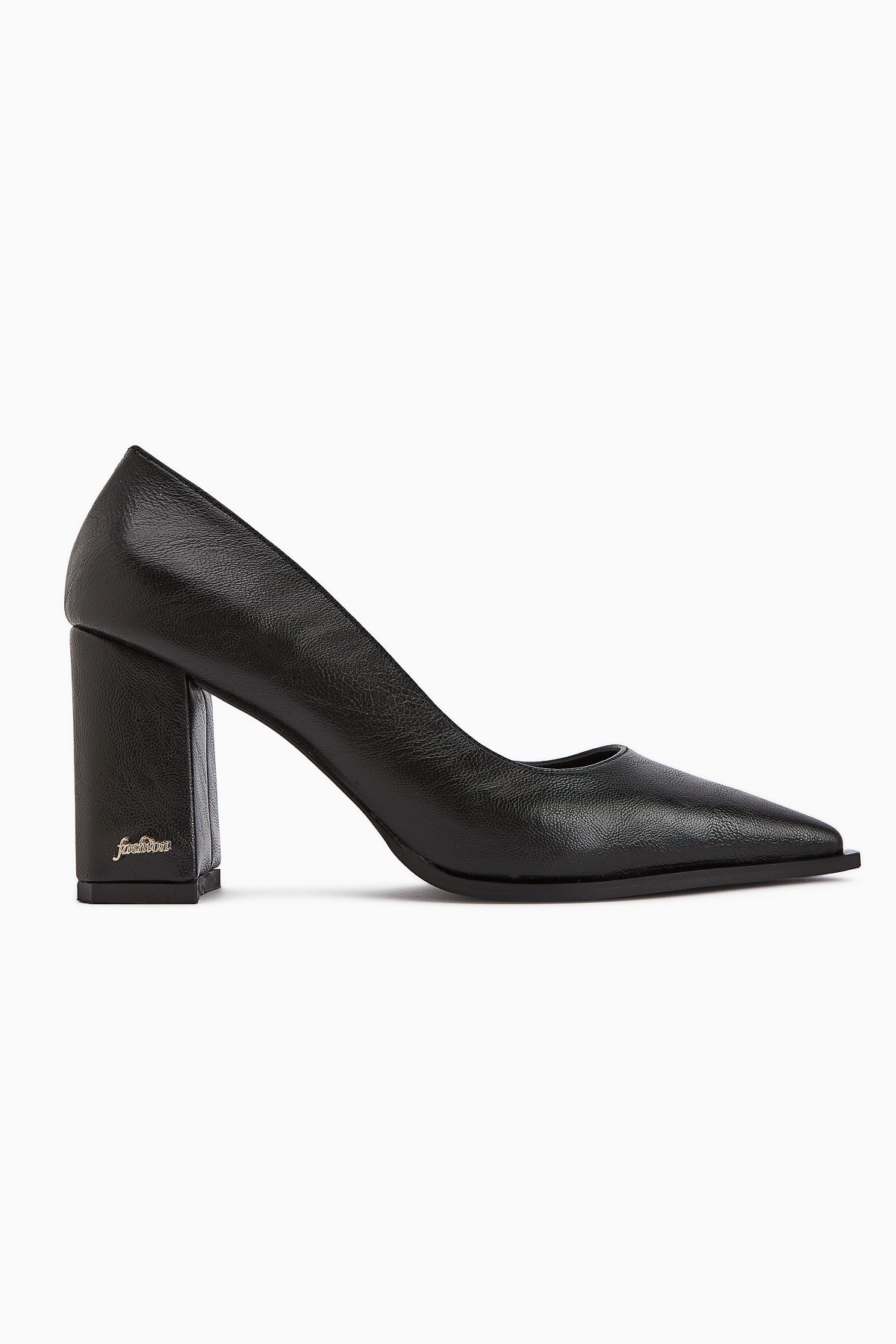 Lucy Black Chunky Heel Women's Stiletto