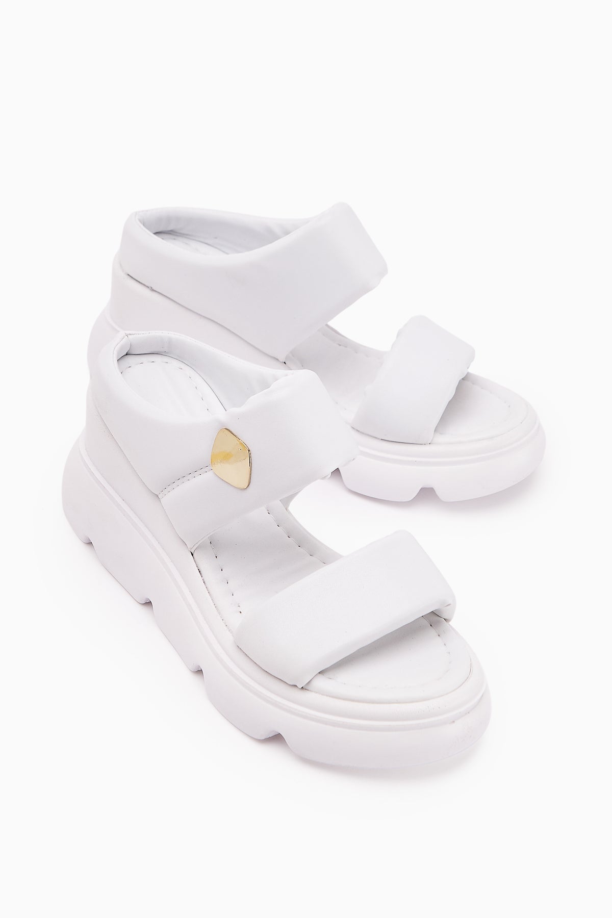 Susi Weißer Hoher Absatz Flauschige Damen Slipper