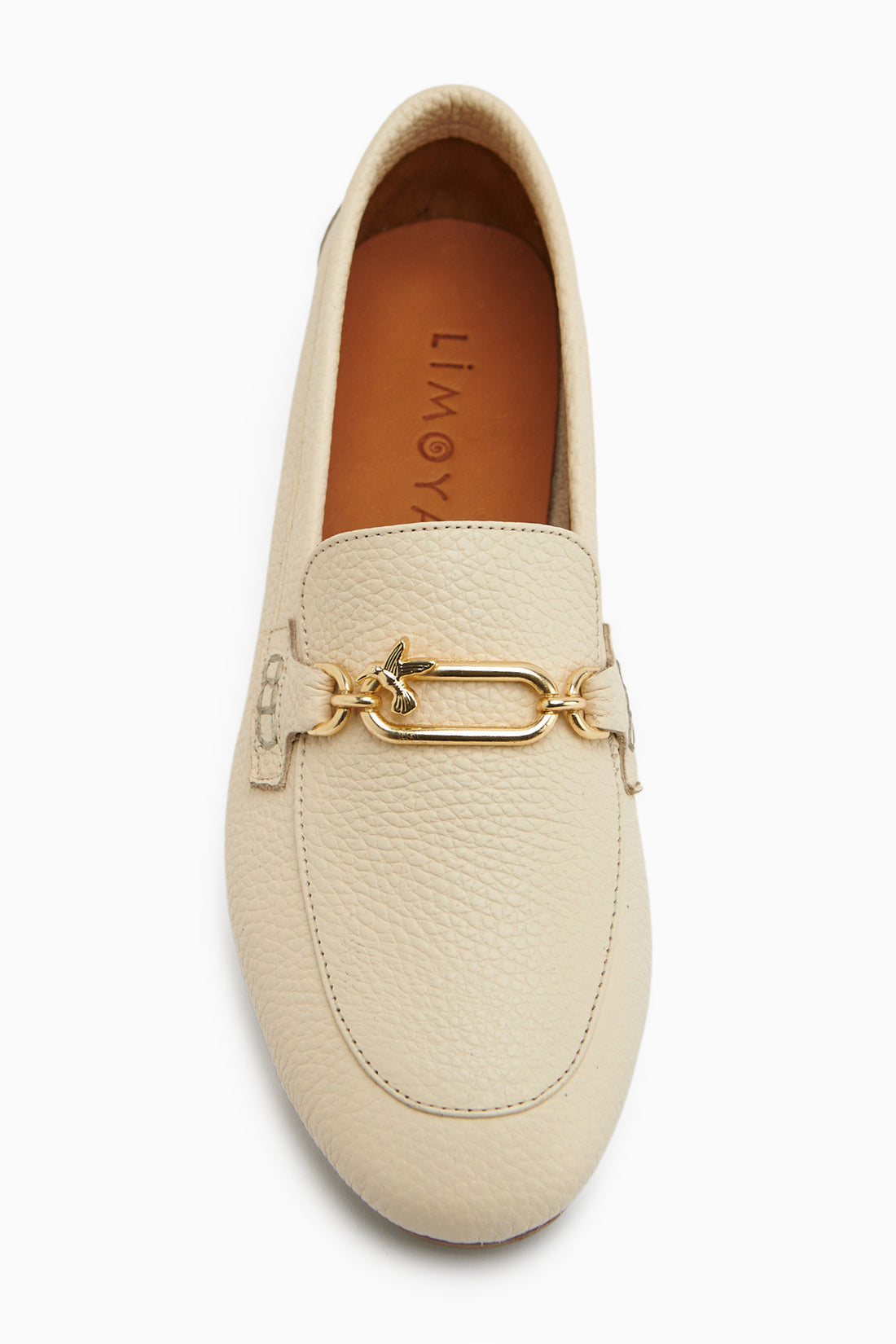 Alessa Echtes Leder Beige Schnallen Damen Loafer Freizeit Mokassin Schuhe