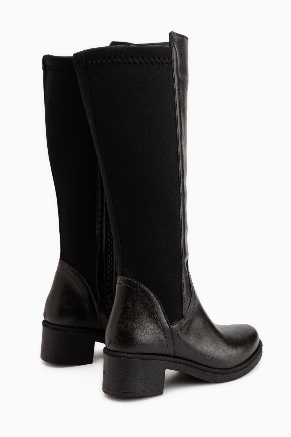 Cora Schwarze Absatz Damen Stiefel