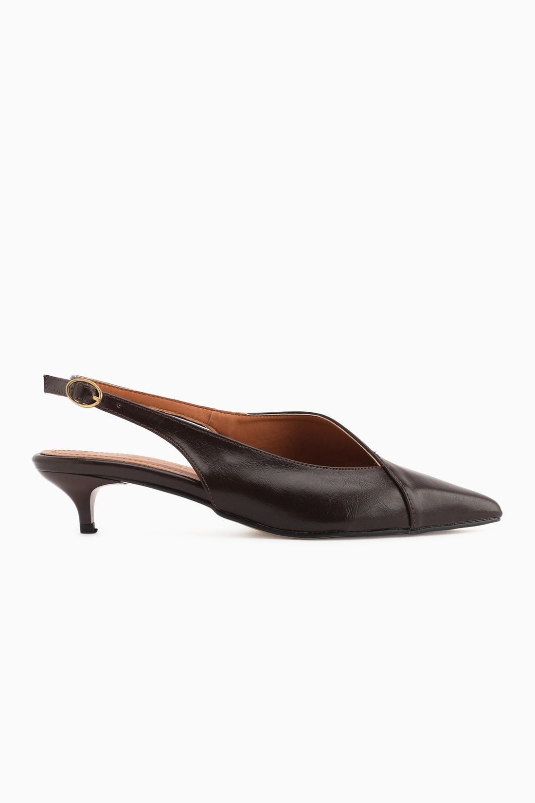 Jeni Braun Geschlossene Zehe Kurze Absatz Damen Schuhe