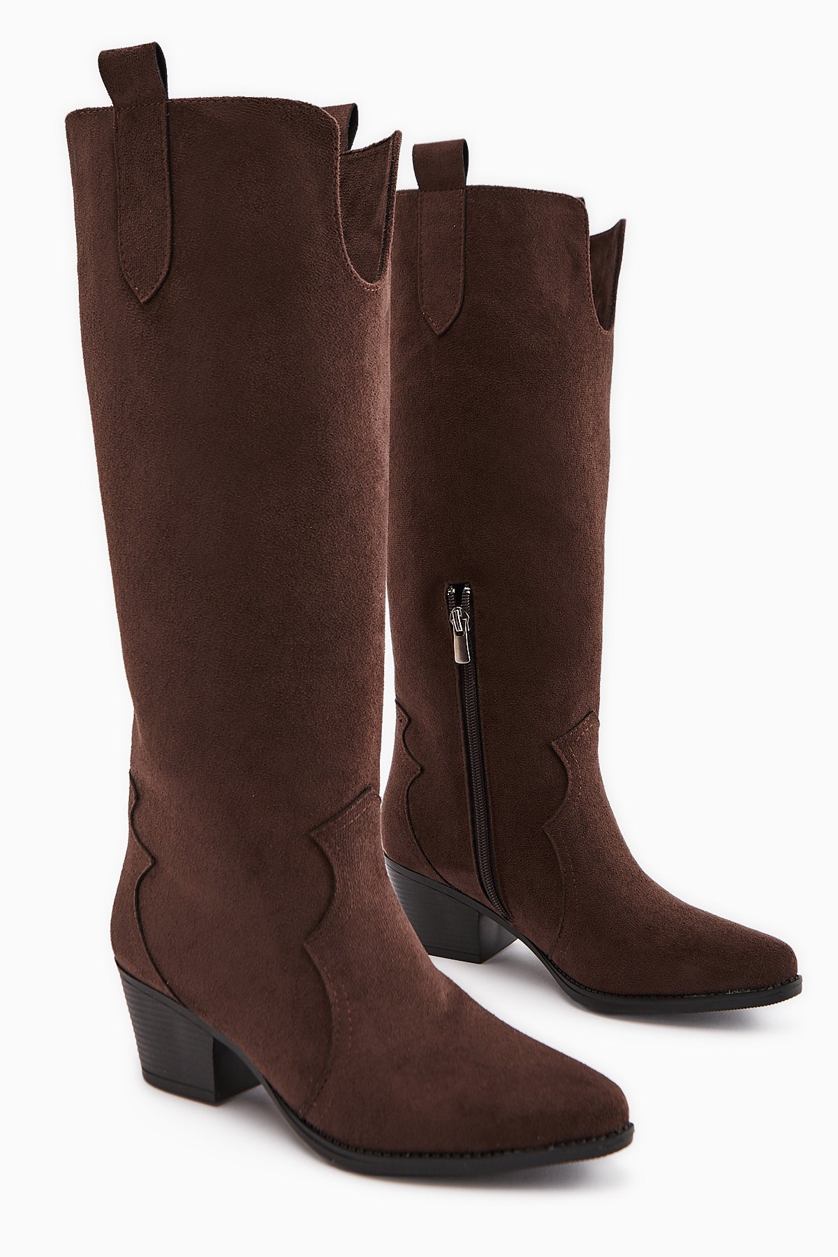 Frida Brown Suede Western Women's Boot