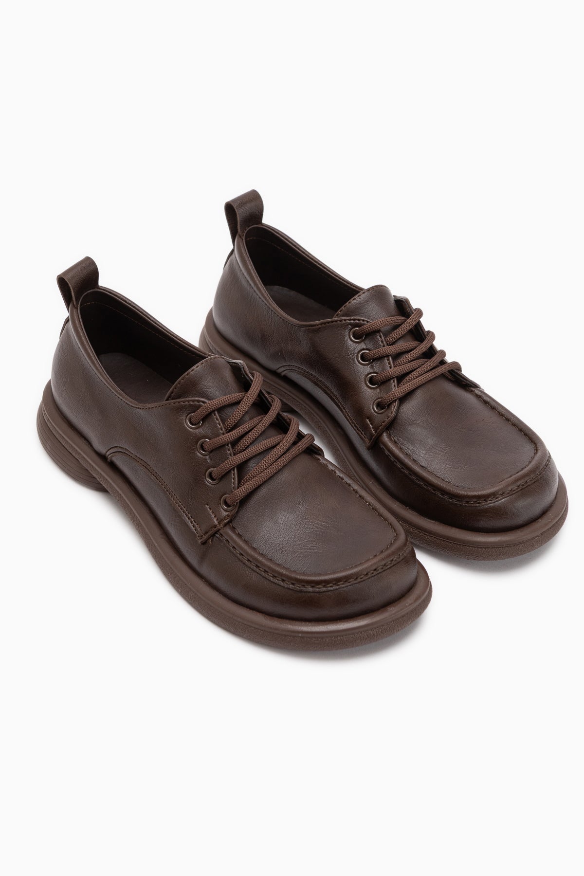 Ria Braun Dicke Sohle Schnürer Damen Loafer Schuhe
