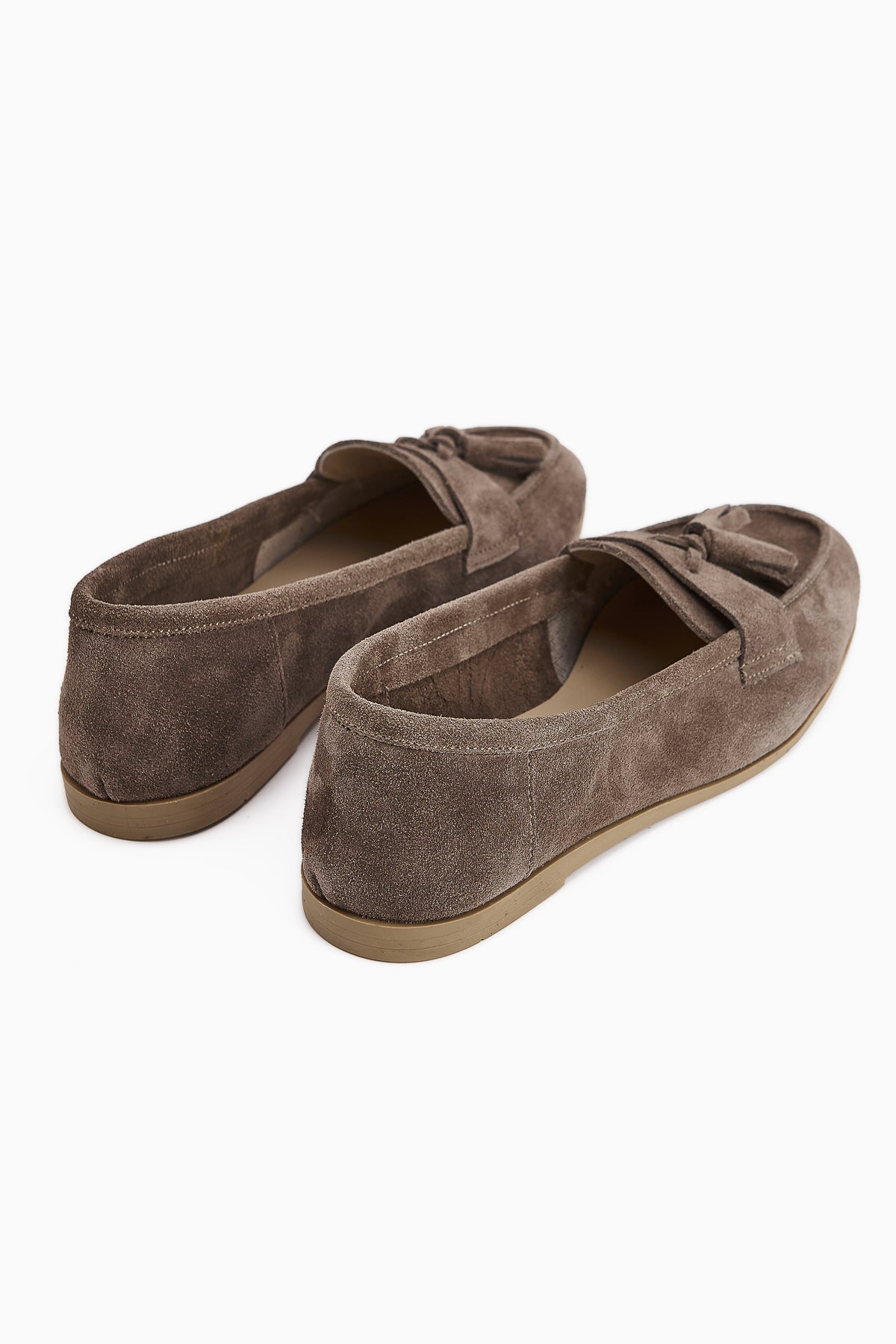 Doris Genuine Leather Mink Suede Tasseled Women's Loafer