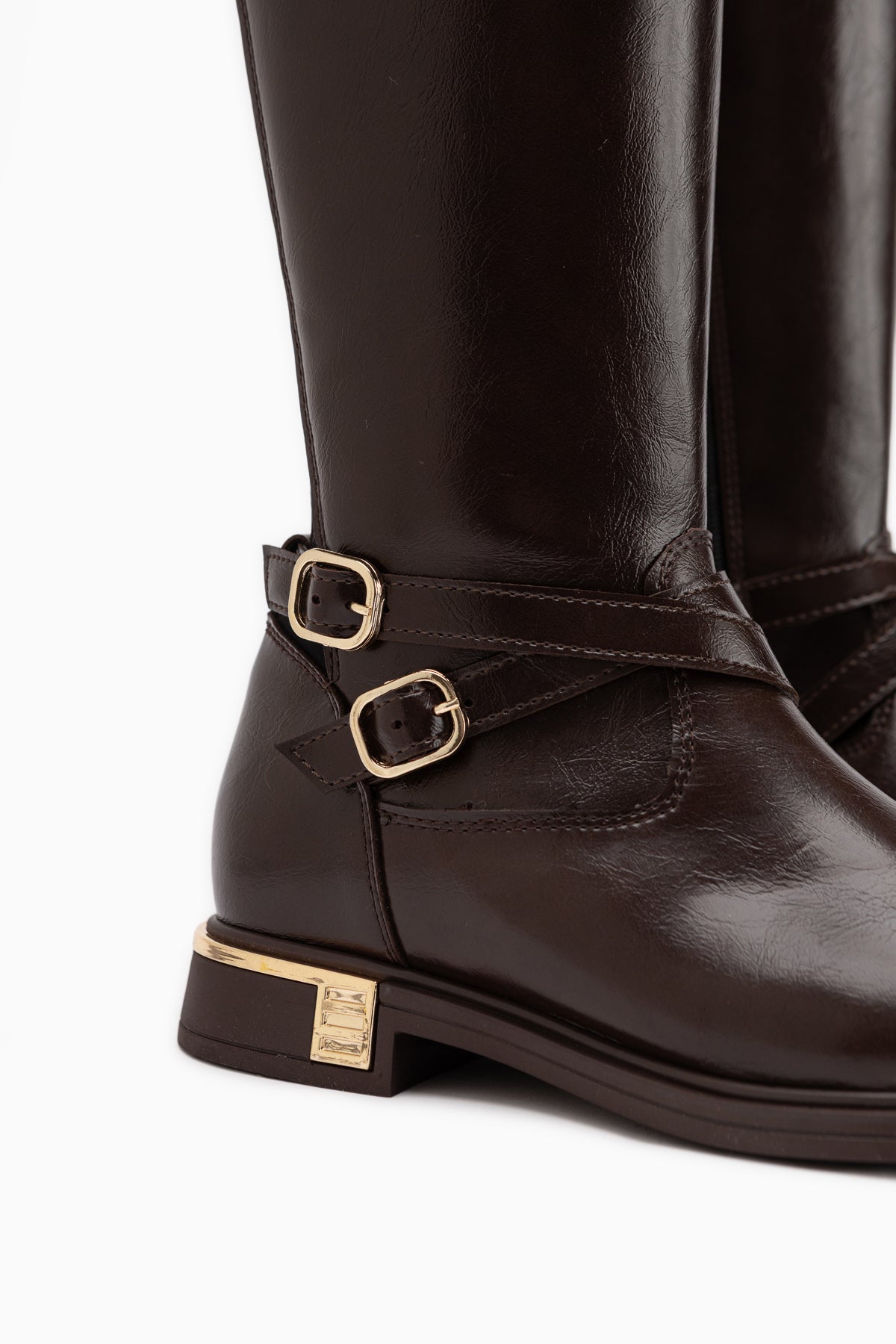 Janell Braun Gürtel Detail Damen Stiefel