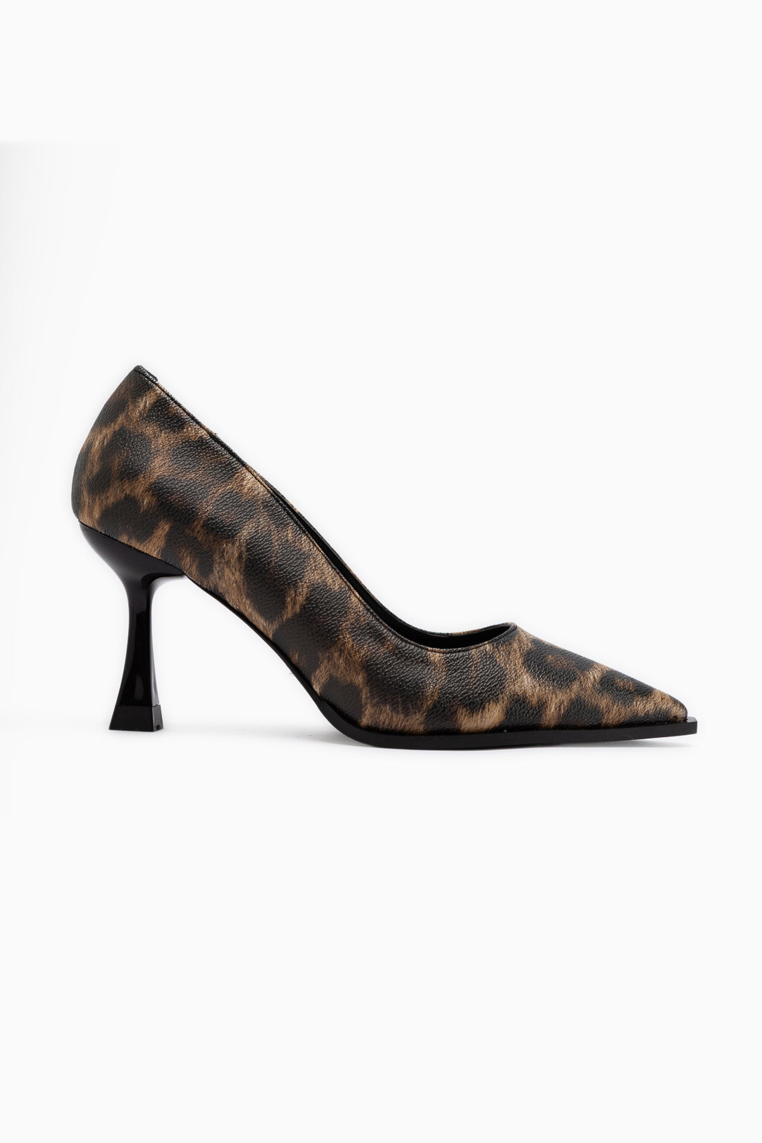 Shelby Leopardenmuster Spitz Zehen Absatzschuhe