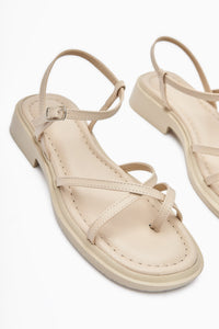 Hania Schwarze Kreuzriemen-Damen-Zehentrenner