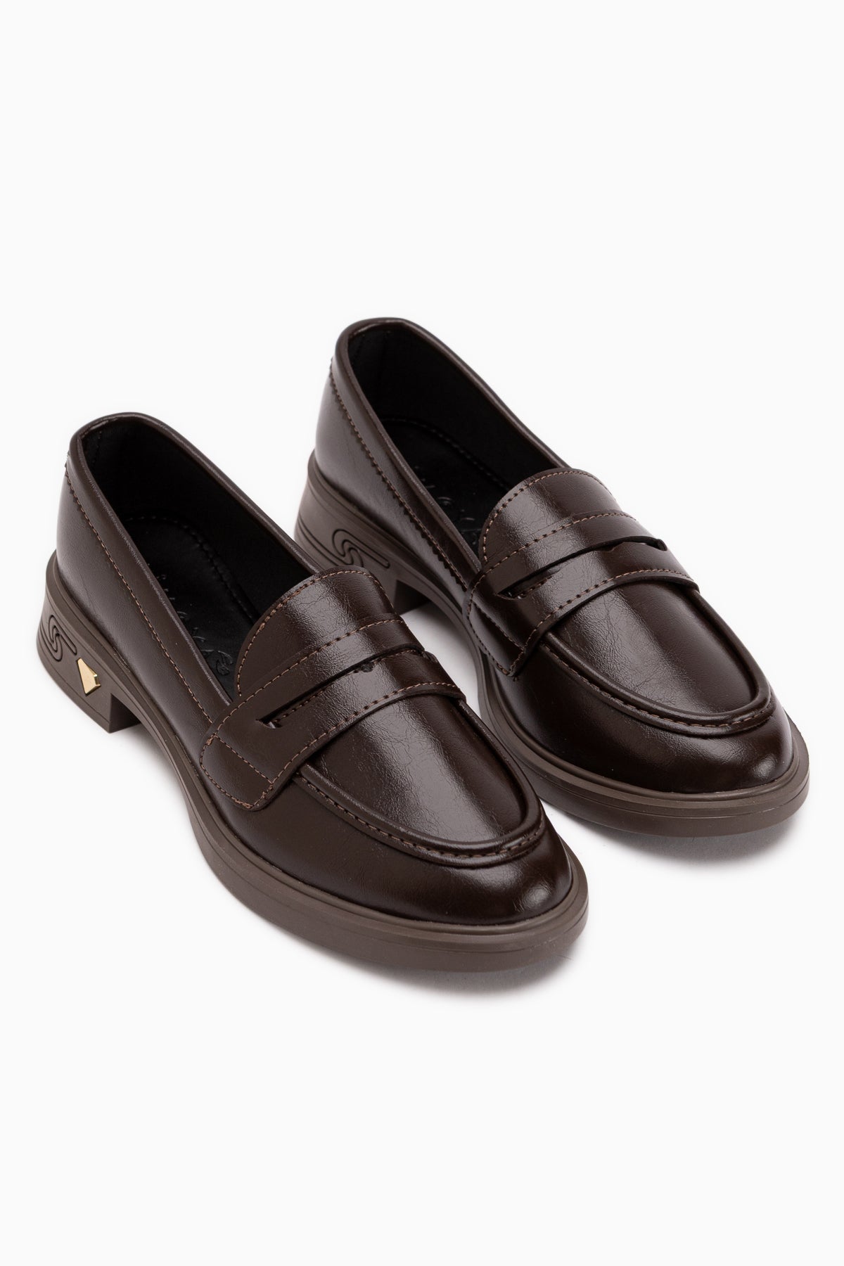 Ervina Braun Damen Loafer Alltagsschuhe
