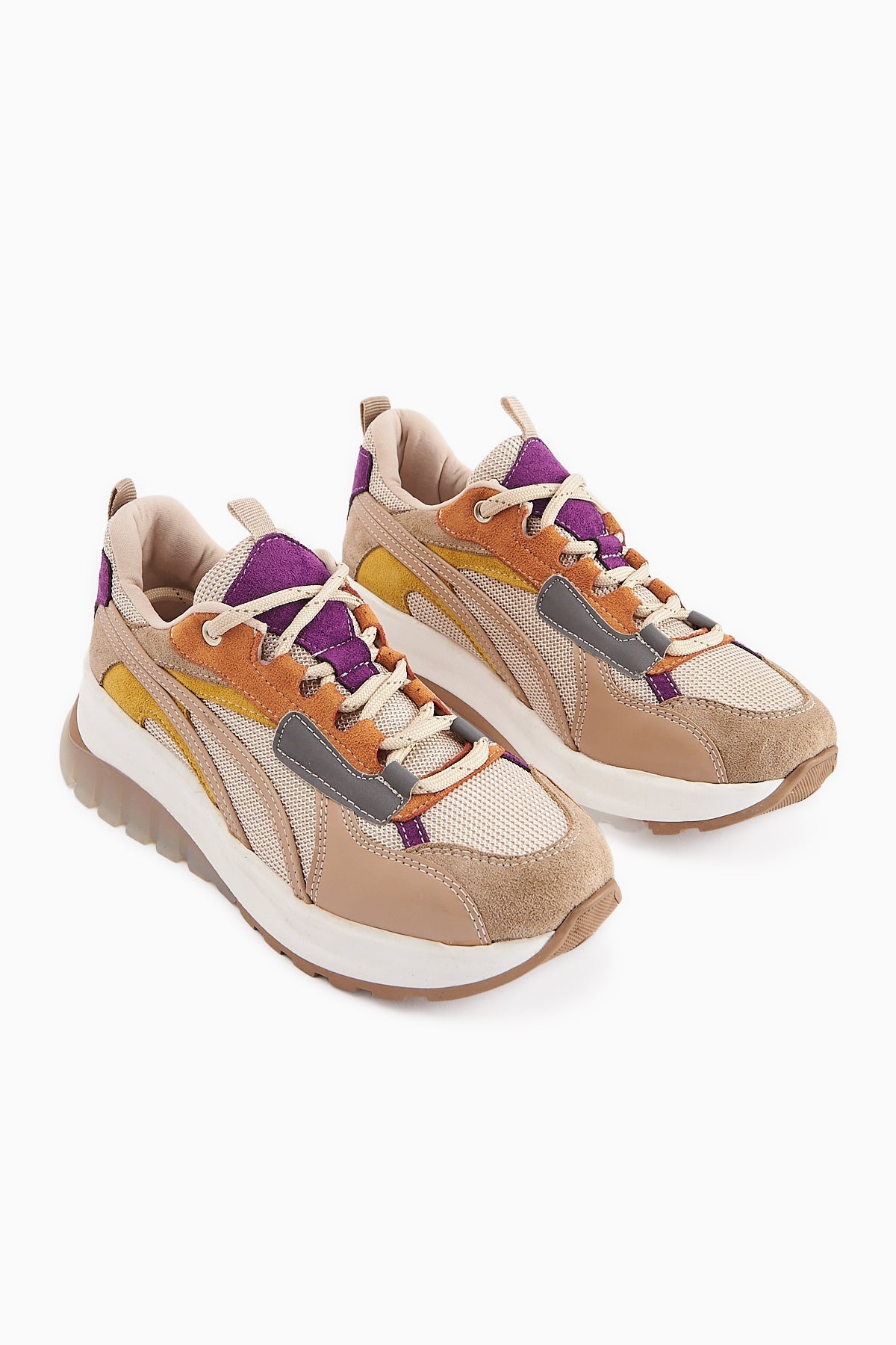 Jillian Beige Heel Detailed Sport Shoes