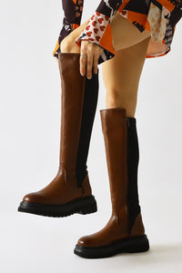 Latoya Taba Stretch-Detailierte Stiefel
