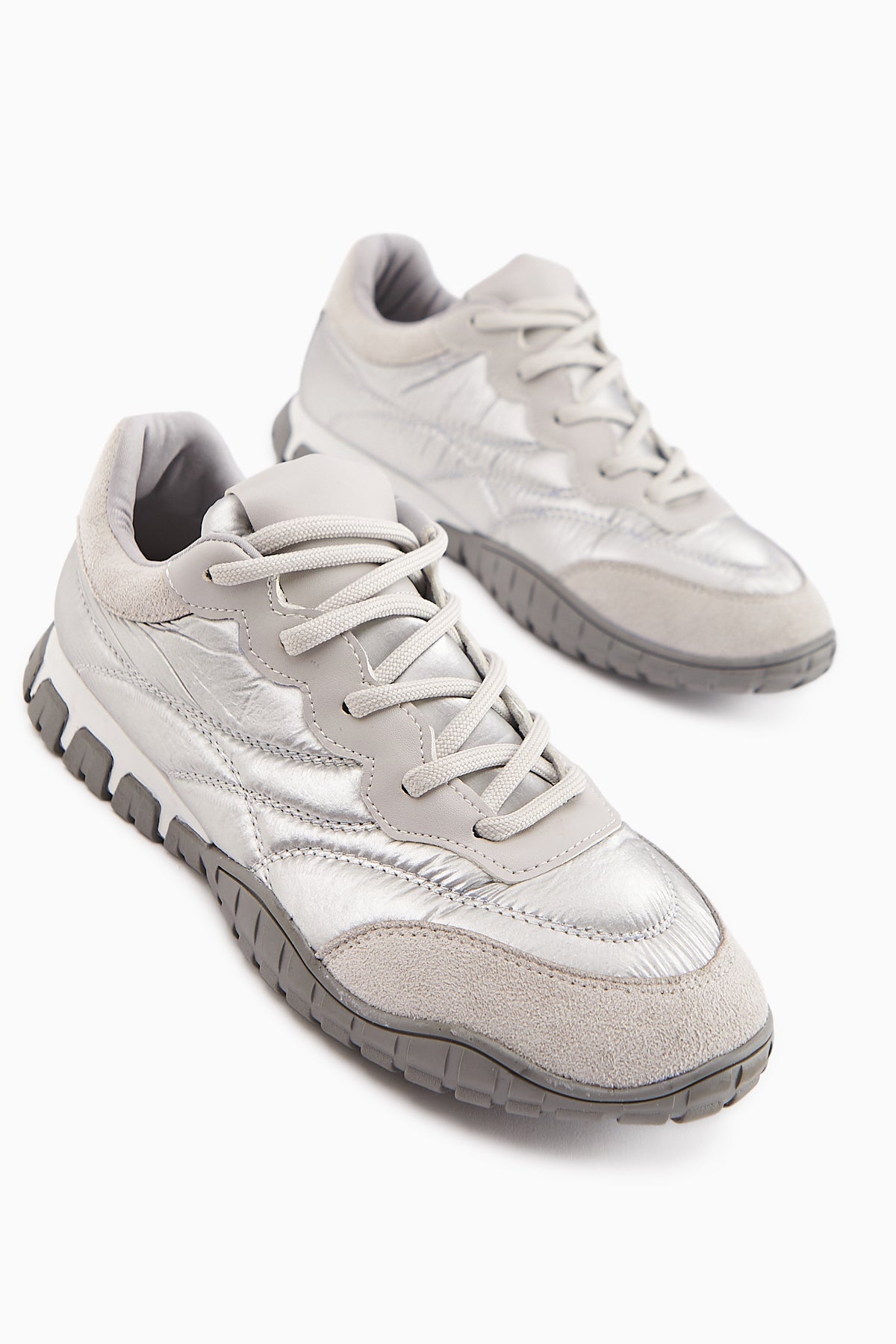 Leen Women's Grey Parachute Fabric Sneakers