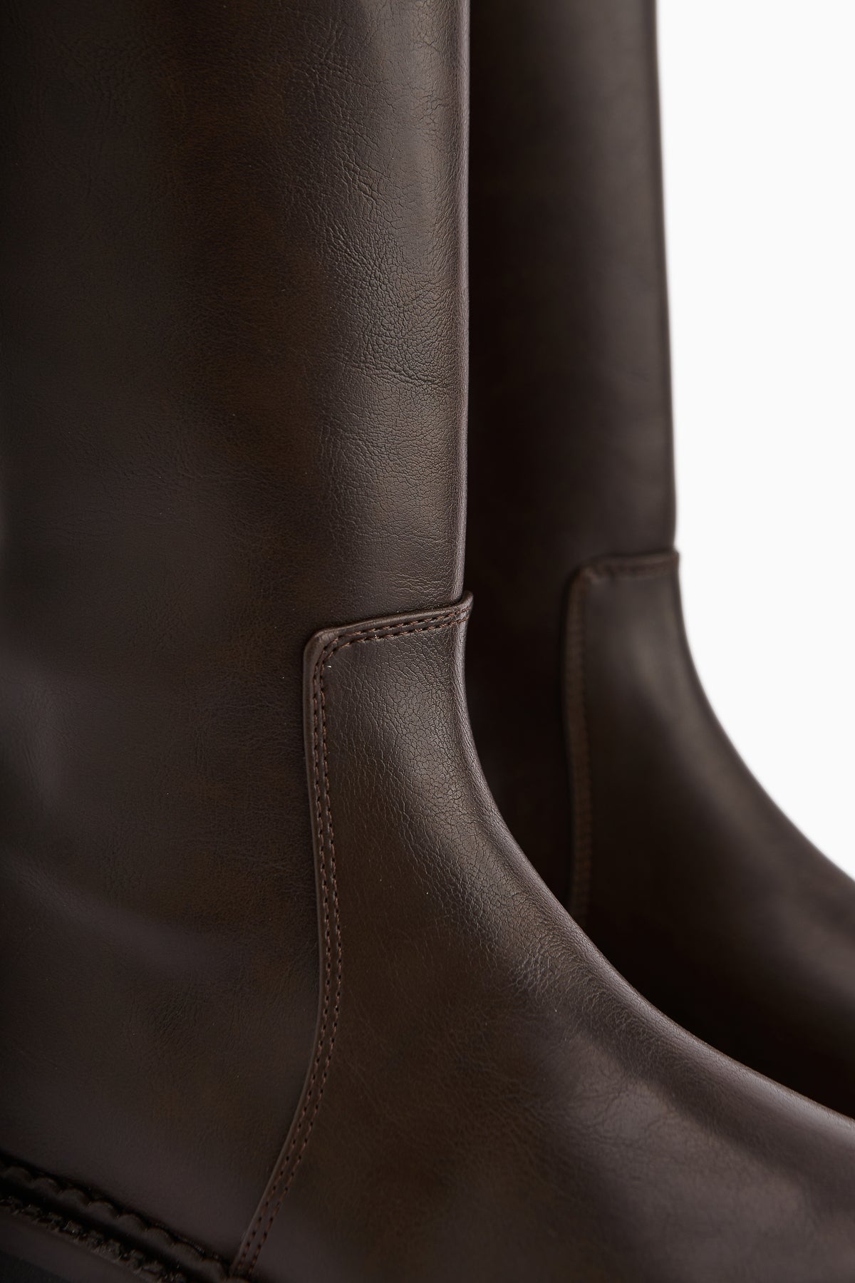 Hely Coffee Buckle Detailed High-Platform Women's Boot