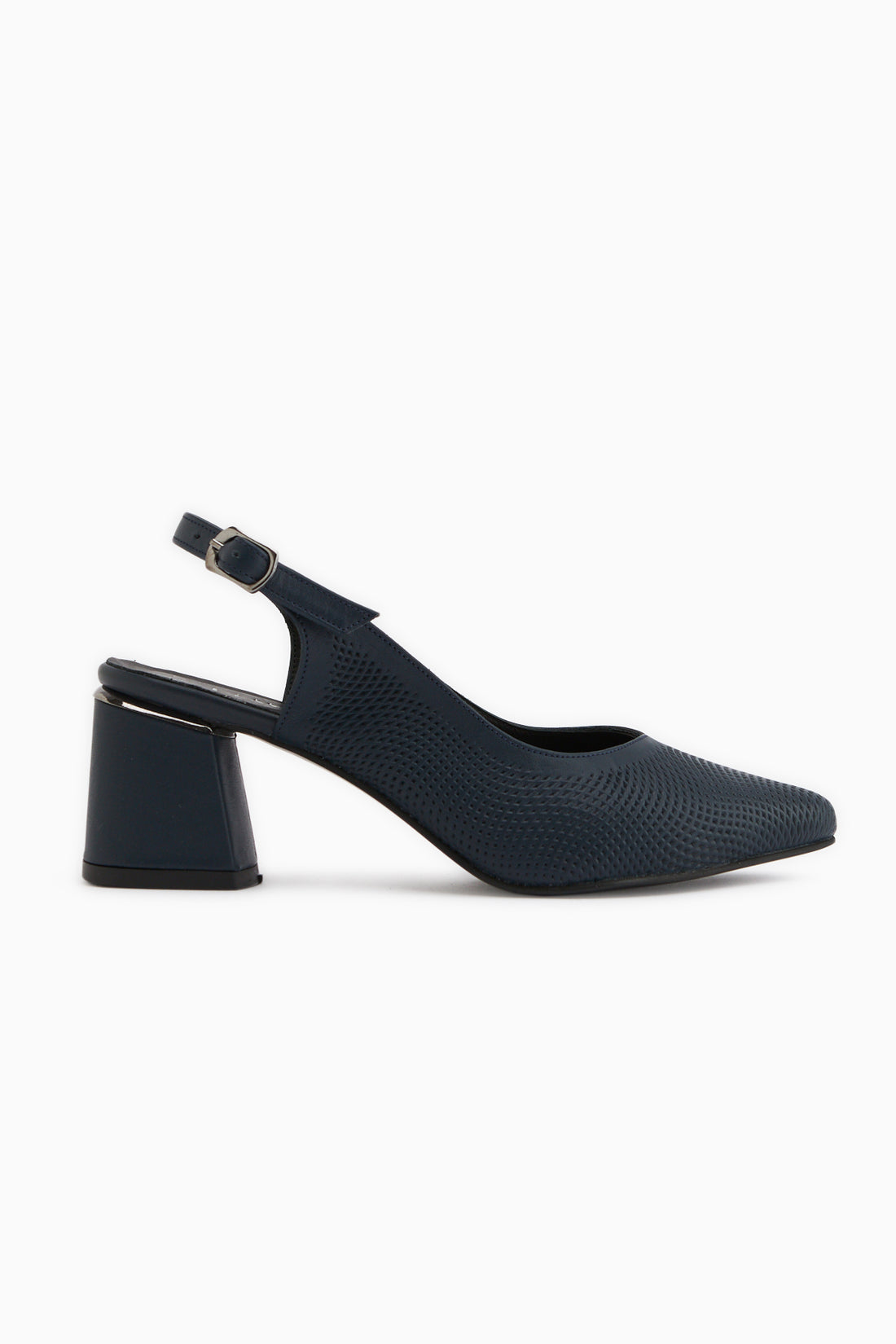 Ravina Echtes Leder Marine Damen Absatzschuhe