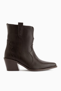 Erica Braun Absatz Western Damen Stiefel