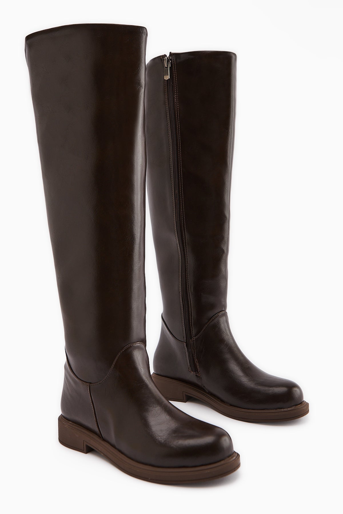 Henni Coffee Wide Shaft Women's Boot