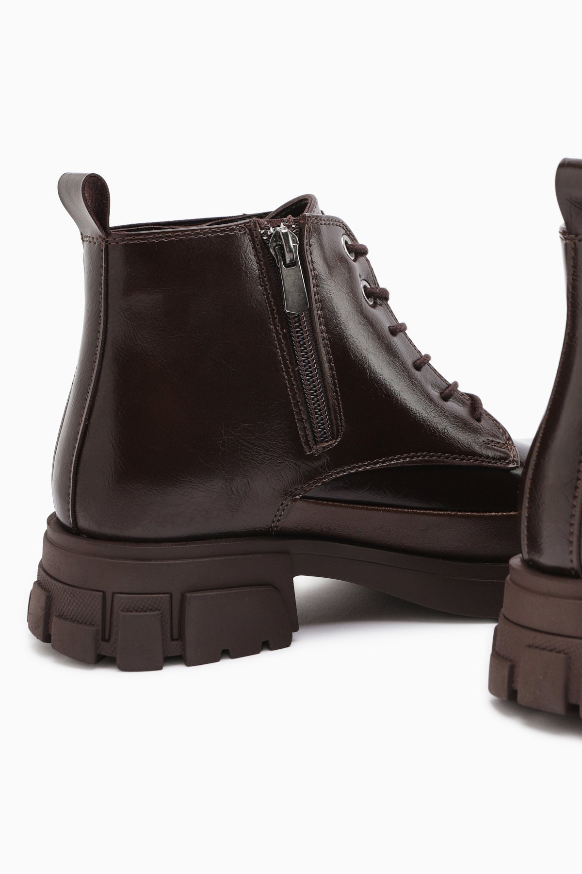 Luisa Coffee Lace-Up Women's Boot