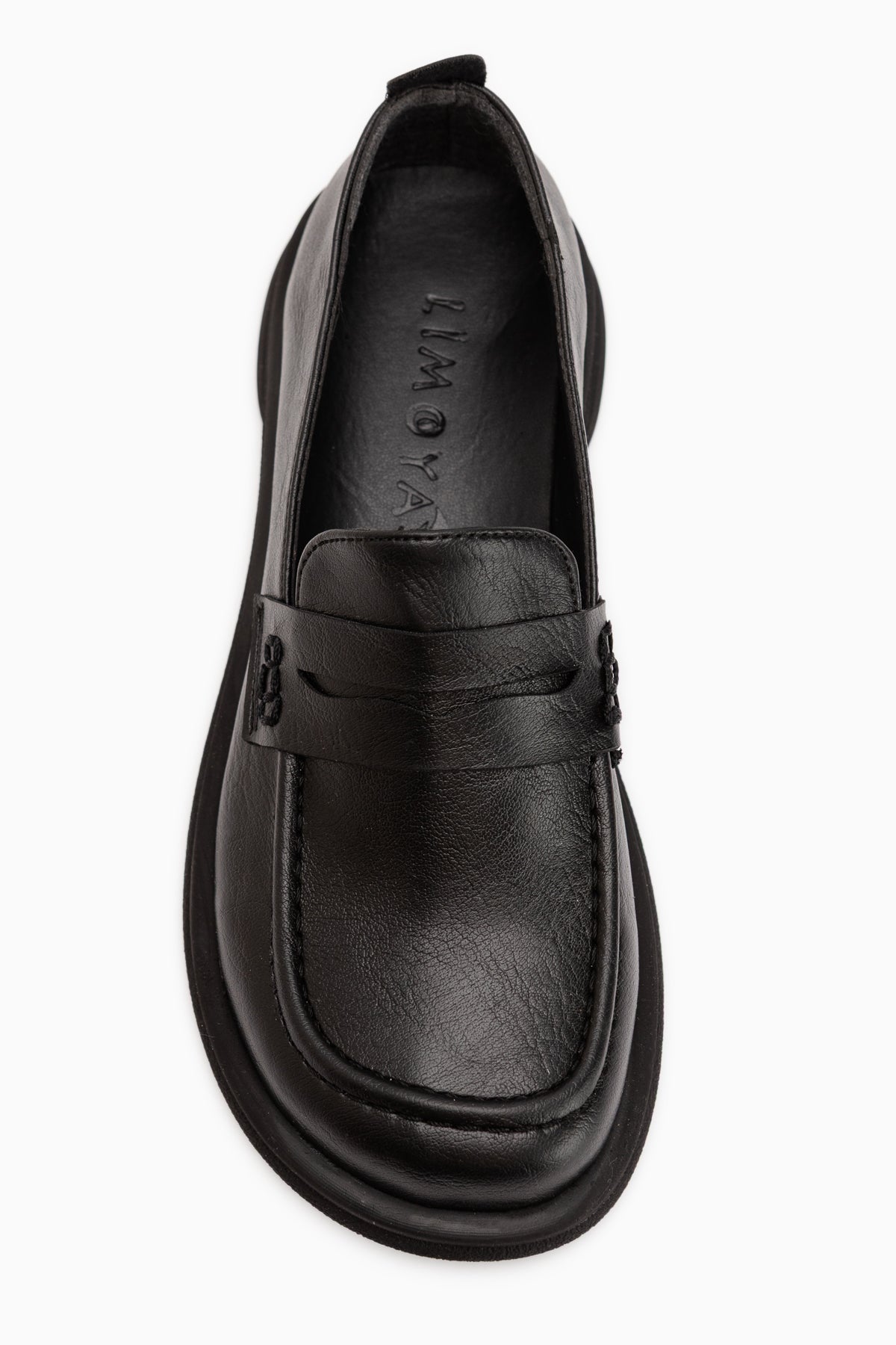 Mari Black Thick Sole Women’s Loafers