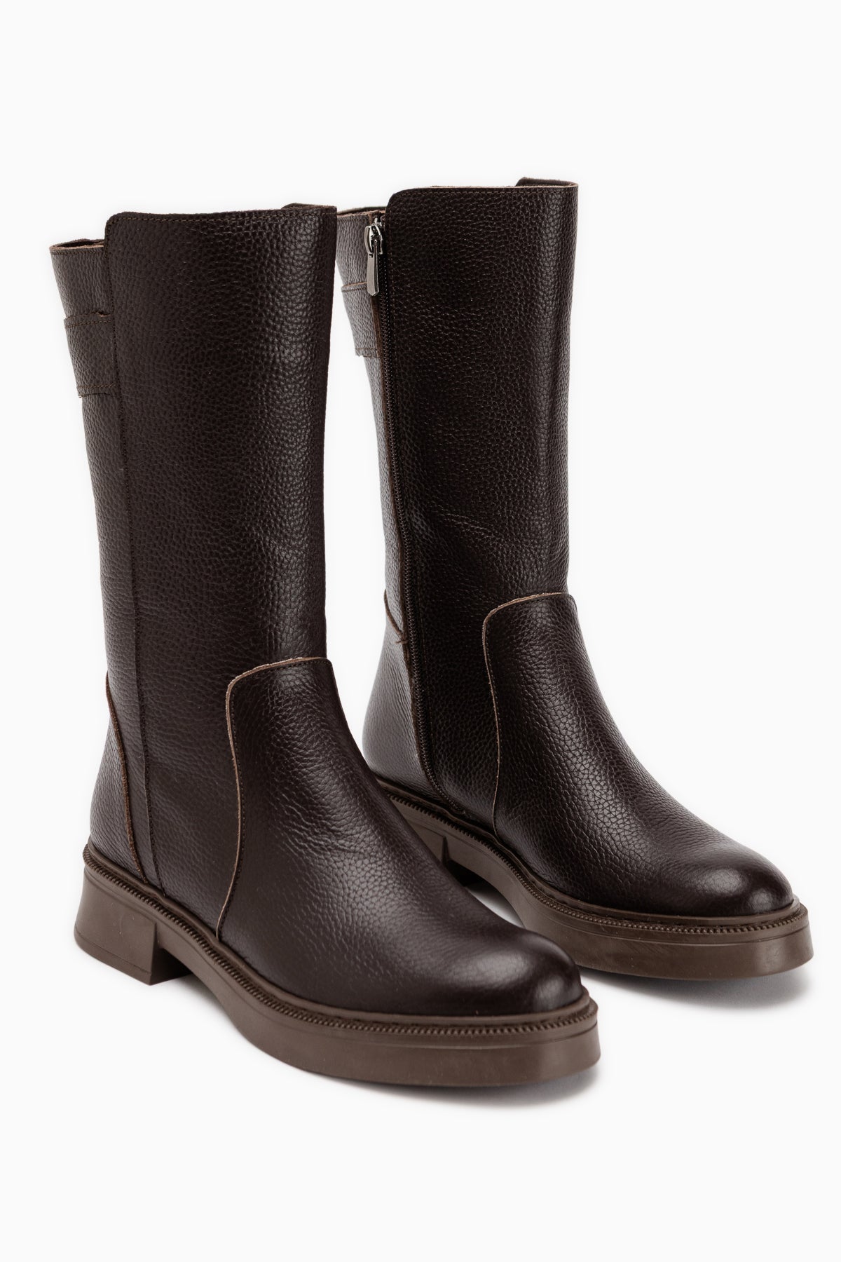 Leta Genuine Leather Brown Women’s Boots