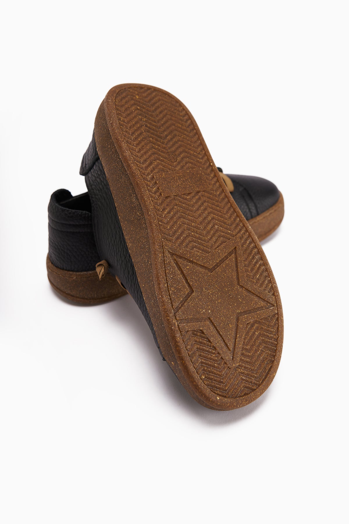 Judi Genuine Leather Black Comfort Sole Women's Sneakers