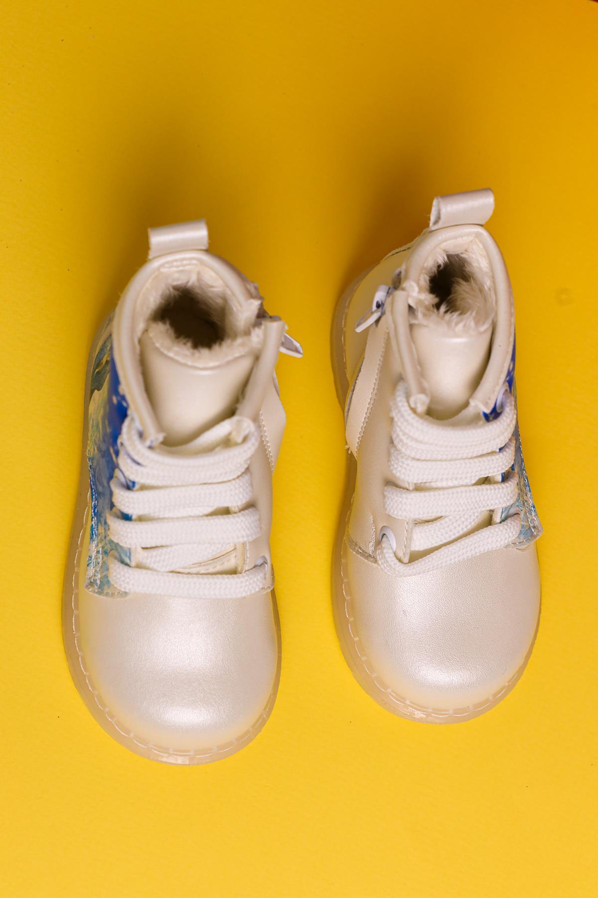 Evan Perlmutt Cartoon-Charakter Druck Leuchtende Schnür-Baby-Stiefel