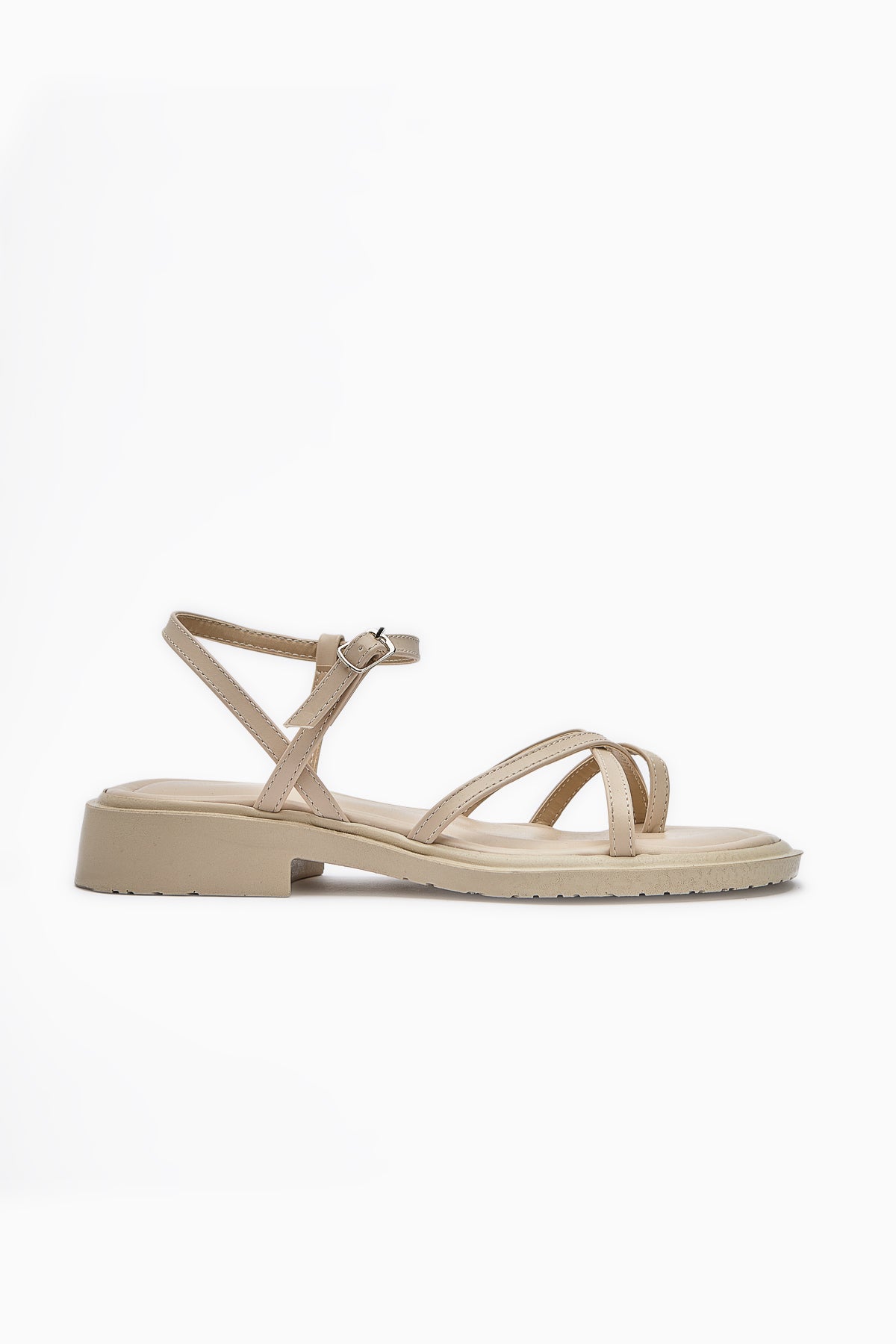 Hania Schwarze Kreuzriemen-Damen-Zehentrenner