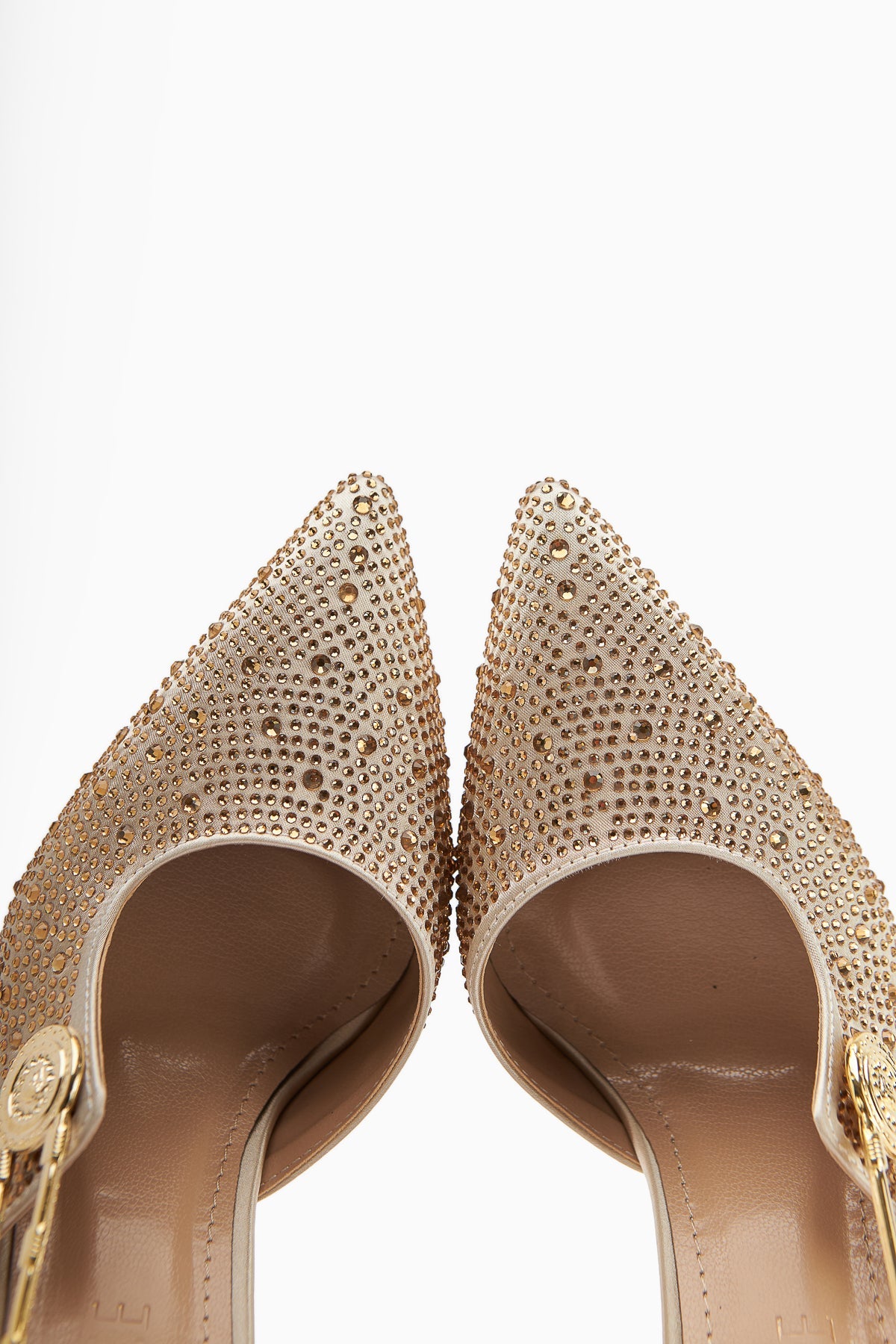 Denise Nude Knöchelriemen-Fersen mit Edelsteinen