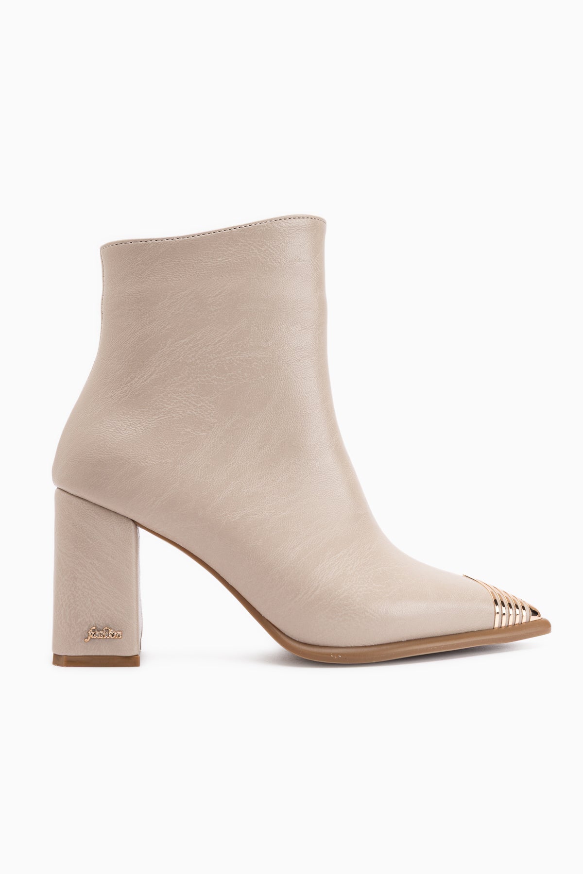Lacy Beige Removable Cuff 2-in-1 Heeled Women’s Boots & Knee-Highs