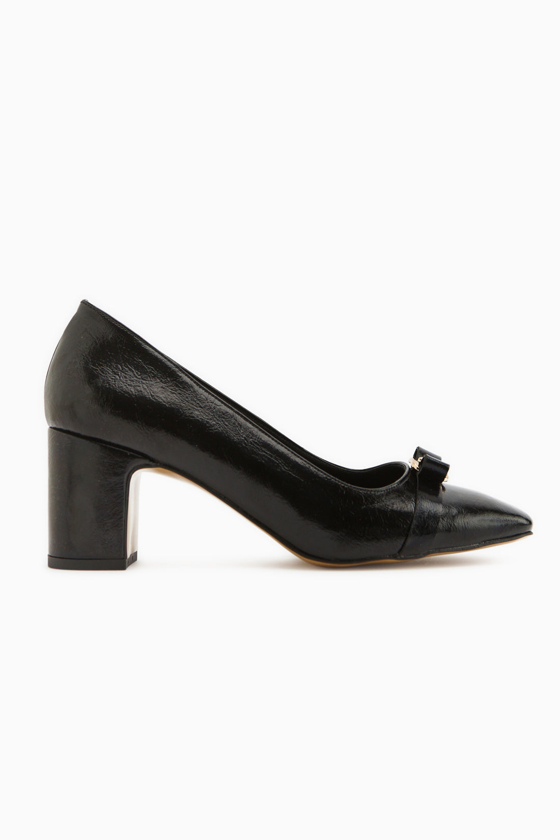Lois Schwarze Schnalle Quadrat Zehen Damen Absatzschuhe