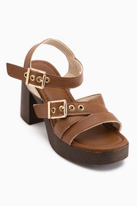 Laina Tan Plattform Absatzschuhe Damen