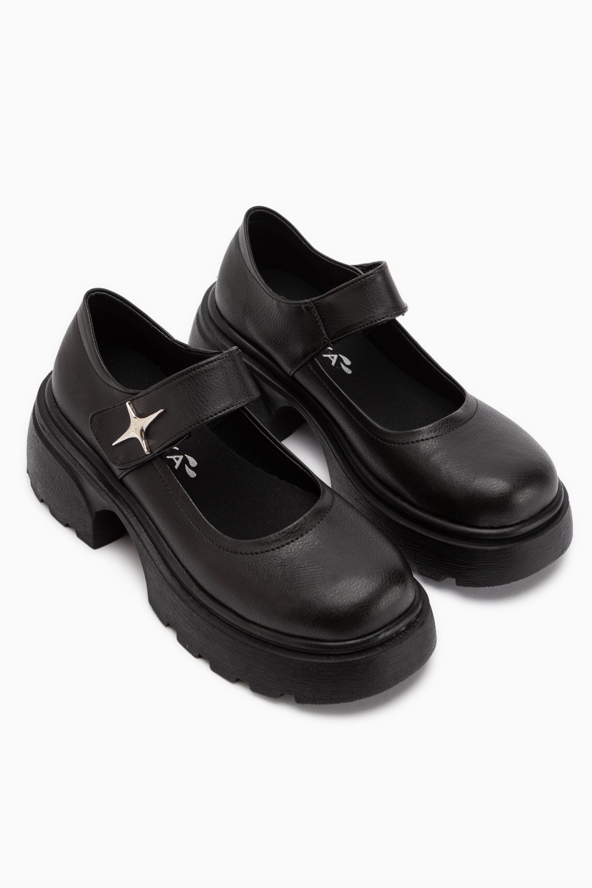 Deena Schwarze Plattformsohle Damen Mary Jane Schuhe